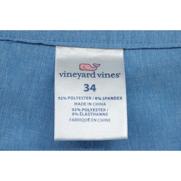 Vineyard Vines Board Shorts Men's 34 Blue Swim Shorts Drawstring Surf Preppy - Picture 4 of 8